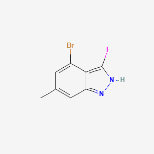 molecular formula C8H6BrIN2 B1614426 4-Bromo-3-iodo-6-methyl-(1H)indazole CAS No. 885521-98-2