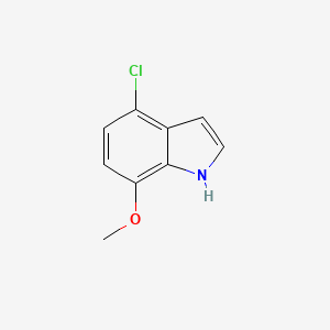 molecular formula C9H8ClNO B1614427 4-chloro-7-methoxy-1H-indole CAS No. 1000341-80-9