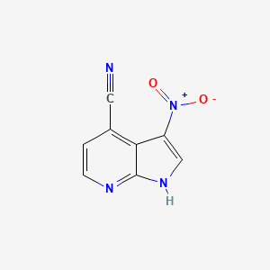 3-nitro-1H-pyrrolo[2,3-b]pyridine-4-carbonitrile