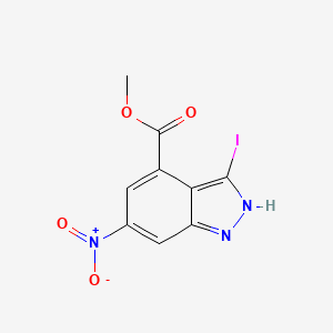 Methyl 3-iodo-6-nitro-1H-indazole-4-carboxylate