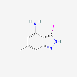 molecular formula C8H8IN3 B1614432 3-Iodo-6-methyl-1H-indazol-4-amine CAS No. 885521-00-6