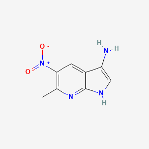 6-methyl-5-nitro-1H-pyrrolo[2,3-b]pyridin-3-amine