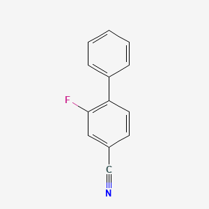 molecular formula C13H8FN B1614449 4-Cyano-2-fluoro-biphenyl CAS No. 93129-69-2