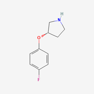 molecular formula C10H12FNO B1614451 (S)-3-(4-Fluorophenoxy)pyrrolidine CAS No. 1187927-92-9