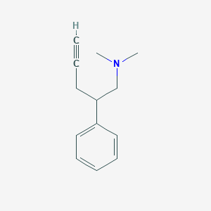 molecular formula C13H17N B1614465 Phenethylamine, N,N-dimethyl-beta-prop-2-ynyl- CAS No. 33132-81-9