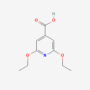 molecular formula C10H13NO4 B1614476 2,6-Diethoxyisonicotinic acid CAS No. 5397-75-1