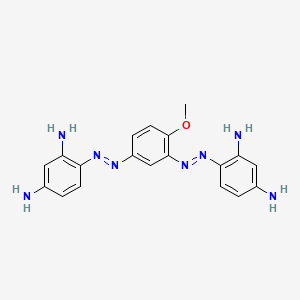 molecular formula C19H20N8O B1614510 1,3-Benzenediamine, 4,4'-[(4-methoxy-1,3-phenylene)bis(azo)]bis- CAS No. 6358-83-4