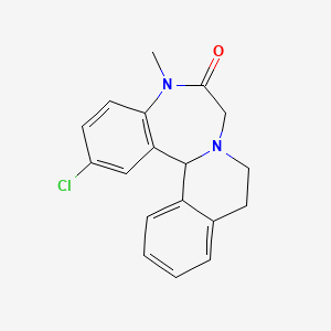 molecular formula C18H17ClN2O B1614513 Clazolam CAS No. 7492-29-7