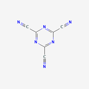 molecular formula C6N6 B1614515 1,3,5-Triazine-2,4,6-tricarbonitrile CAS No. 7615-57-8