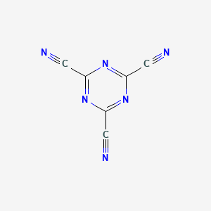 molecular formula C6N6 B1614515 2,4,6-Tricyano-1,3,5-triazine CAS No. 7615-57-8