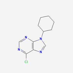 molecular formula C11H13ClN4 B1614522 6-Chloro-9-cyclohexyl-9h-purine CAS No. 5452-41-5