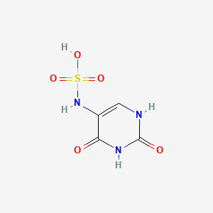 molecular formula C4H5N3O5S B1614524 2,4-二羟基-5-嘧啶基磺酰胺酸 CAS No. 5435-16-5