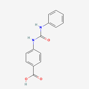 molecular formula C14H12N2O3 B1614530 4-[(Anilinocarbonyl)amino]benzoic acid CAS No. 5467-09-4