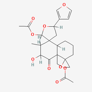 molecular formula C24H30O9 B1614532 Eriocephalin CAS No. 71774-90-8