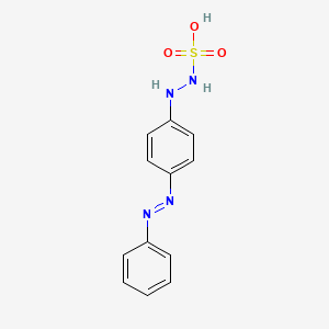 molecular formula C12H12N4O3S B1614544 AZOBENZENEPHENYLHYDRAZINE SULFONIC ACID CAS No. 6004-88-2
