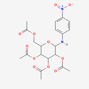 [3,4,5-Triacetyloxy-6-(4-nitroanilino)oxan-2-yl]methyl acetate