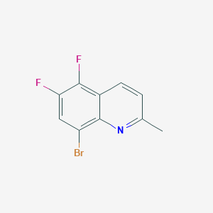 molecular formula C10H6BrF2N B161456 8-Bromo-5,6-difluoro-2-methylquinoline CAS No. 131190-82-4