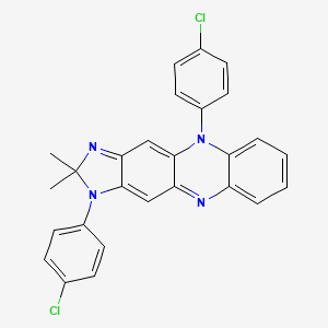 1,5-Bis(4-chlorophenyl)-2,5-dihydro-2,2-dimethyl-1H-imidazo(4,5-b)phenazine