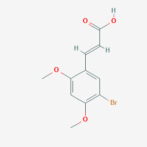 (E)-3-(5-Bromo-2,4-dimethoxyphenyl)acrylic acid