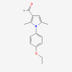 molecular formula C15H17NO2 B1614580 1-(4-Ethoxyphenyl)-2,5-dimethyl-1h-pyrrole-3-carbaldehyde CAS No. 347331-41-3