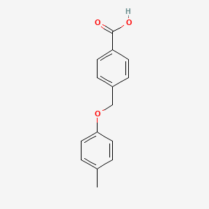 molecular formula C15H14O3 B1614581 4-[(4-Methylphenoxy)methyl]benzoic acid CAS No. 88382-46-1