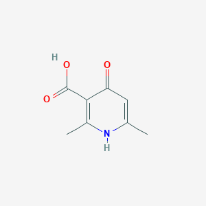 molecular formula C8H9NO3 B1614586 4-Hydroxy-2,6-dimethylnicotinic acid CAS No. 52403-25-5