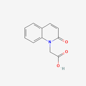 (2-Oxo-1(2H)-quinolinyl)acetic acid
