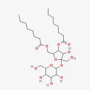 alpha-D-Glucopyranoside, beta-D-fructofuranosyl, dioctanoate