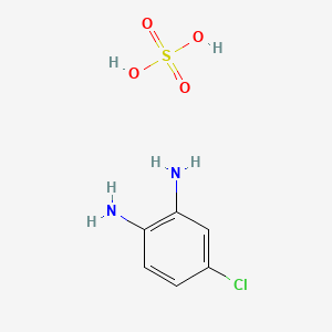 B1614625 1,2-Benzenediamine, 4-chloro-, sulfate (1:1) CAS No. 68459-98-3