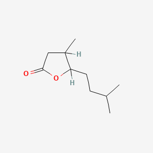 2(3H)-Furanone, dihydro-4-methyl-5-(3-methylbutyl)-