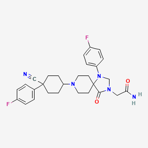 molecular formula C28H31F2N5O2 B1614646 Icospiramide CAS No. 79449-99-3