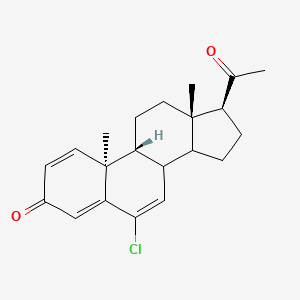 (9R,10S,13S,17S)-17-acetyl-6-chloro-10,13-dimethyl-8,9,11,12,14,15,16,17-octahydrocyclopenta[a]phenanthren-3-one