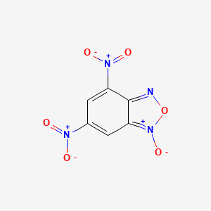 molecular formula C6H2N4O6 B1614656 2,1,3-Benzoxadiazole, 4,6-dinitro-, 1-oxide CAS No. 5128-28-9
