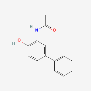 molecular formula C14H13NO2 B1614659 N-(4-HYDROXY[1,1'-BIPHENYL]-3-YL)ACETAMIDE CAS No. 5409-54-1