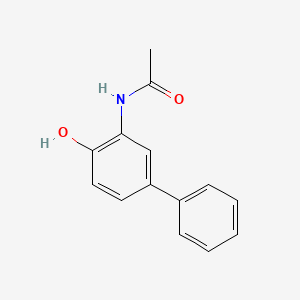 molecular formula C14H13NO2 B1614659 Acetamide, N-(4-hydroxy[1,1'-biphenyl]-3-yl)- CAS No. 5409-54-1