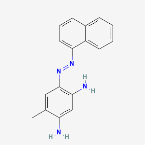 molecular formula C17H16N4 B1614663 4-Methyl-6-(naphthylazo)benzene-1,3-diamine CAS No. 6364-39-2
