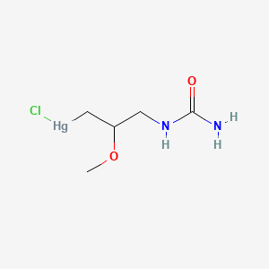 molecular formula C5H11ClHgN2O2 B1614676 Chlormerodrin CAS No. 62-37-3
