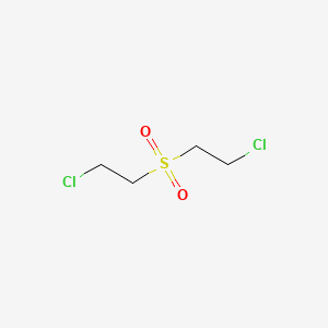molecular formula C4H8Cl2O2S B1614677 Bis(2-chloroethyl) sulfone CAS No. 471-03-4