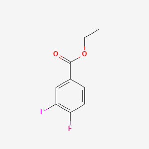 molecular formula C9H8FIO2 B1614681 4-FLUORO-3-IODOBENZOIC ACID ETHYL ESTER CAS No. 618-93-9