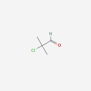 molecular formula C4H7ClO B1614683 Propanal, 2-chloro-2-methyl- CAS No. 917-93-1