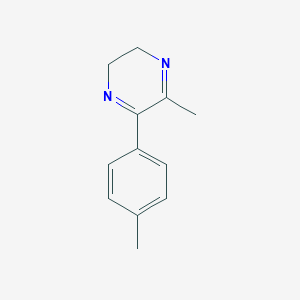 molecular formula C12H14N2 B161470 5-Methyl-6-(4-methylphenyl)-2,3-dihydropyrazine CAS No. 137465-83-9