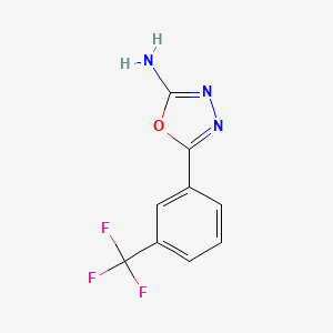 molecular formula C9H6F3N3O B1614705 5-[3-(Trifluoromethyl)phenyl]-1,3,4-oxadiazol-2-amine CAS No. 5711-64-8