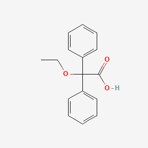 molecular formula C16H16O3 B1614709 ethoxy(diphenyl)acetic acid CAS No. 7495-45-6