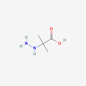 molecular formula C4H10N2O2 B1614714 2-Hydrazinyl-2-methylpropanoic acid CAS No. 22574-05-6