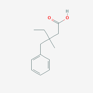 molecular formula C13H18O2 B1614729 3-Benzyl-3-methylpentanoic acid CAS No. 53663-16-4