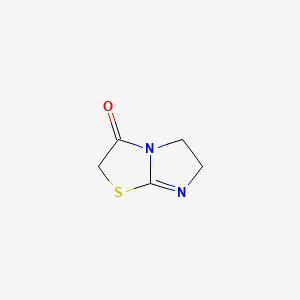 molecular formula C5H6N2OS B1614730 5,6-Dihydro-imidazo[2,1-b]thiazol-3-one CAS No. 6703-51-1