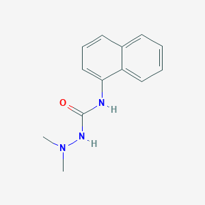molecular formula C13H15N3O B1614733 1,1-Dimethyl-4-(1-naphthyl)semicarbazide CAS No. 6632-60-6