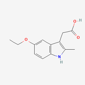 molecular formula C13H15NO3 B1614738 (5-乙氧基-2-甲基-1H-吲哚-3-基)乙酸 CAS No. 34024-46-9