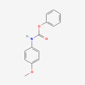 molecular formula C14H13NO3 B1614741 phenyl N-(4-methoxyphenyl)carbamate CAS No. 20950-96-3