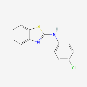 molecular formula C13H9ClN2S B1614744 Benzothiazol-2-yl-(4-chloro-phenyl)-amine CAS No. 6276-78-4